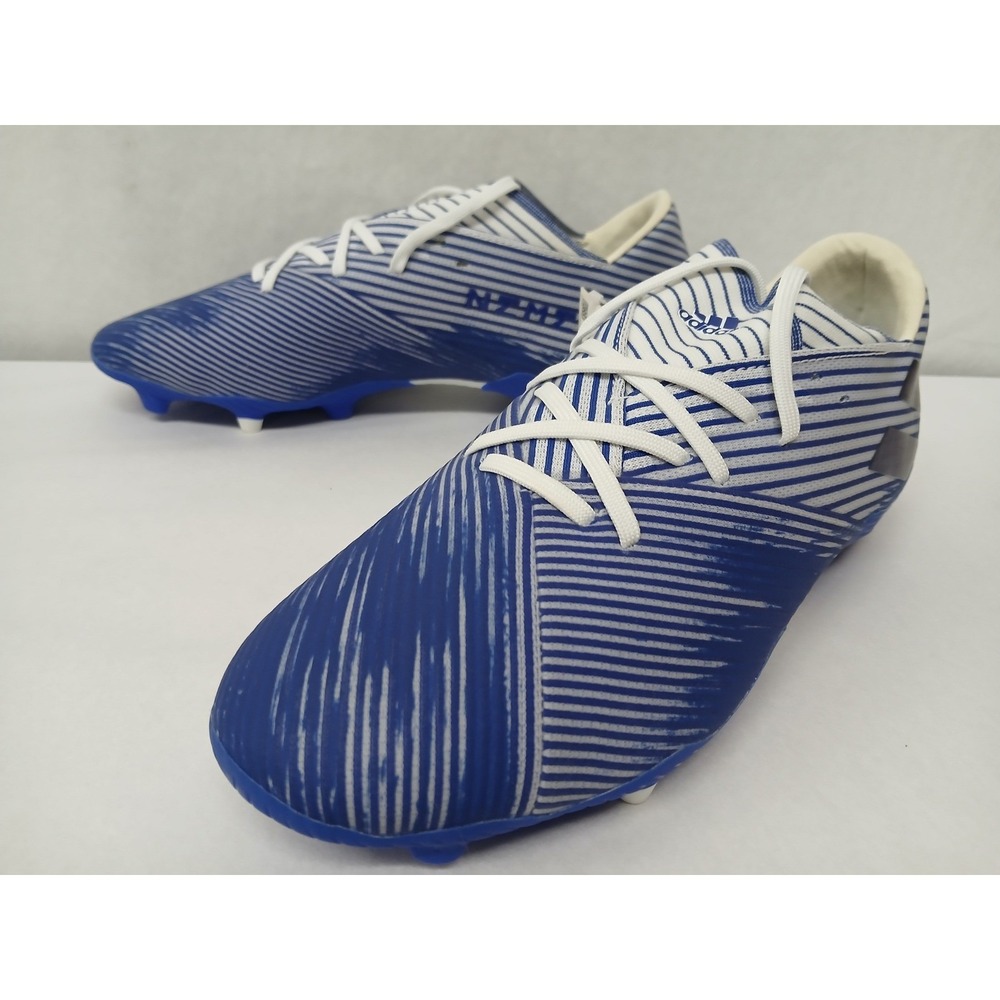 Adidas Men's Nemeziz 19.2 FG Soccer Cleats EG7222 Royal Blue White Sz 9 - Picture 4 of 10